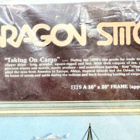 Vintage Paragon Stitchery Creative Crewel Stamped Needlecraft Kit Sealed (1980) - Picture 3 of 6